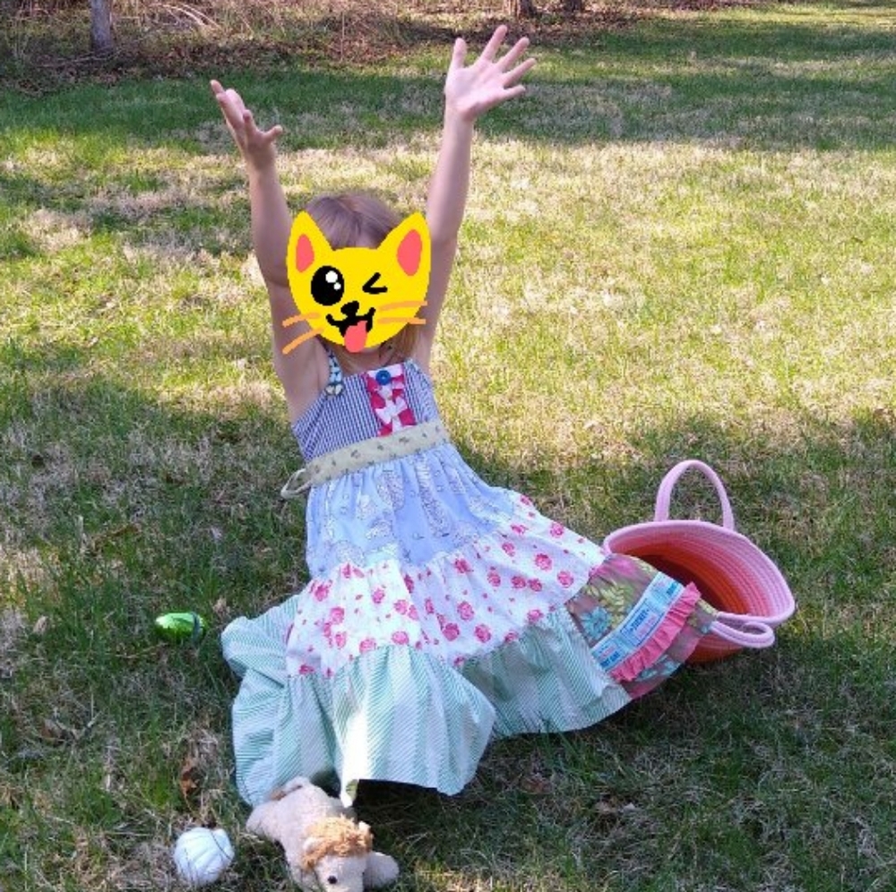 Matilda Jane Raffle Ticket Ellie Tiered Twirl Dress Whimsical Floral Circus 6